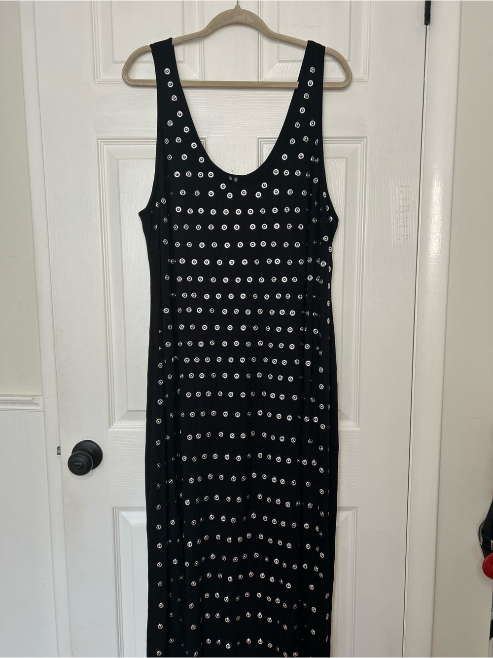Anthropologie Sleeveless Metallic Knit Slim Midi Dress - Picture 5 of 16